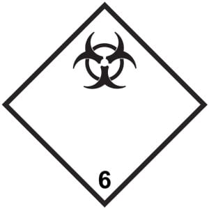 ADR 6.2 Tartuntavaaralliset aineet kyltti