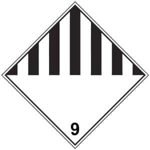 ADR 9 Muut vaaralliset aineet kyltti