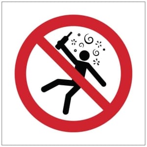 Ei humalassa symboli kyltti