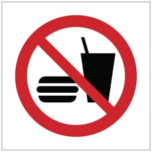 Ei omia eväitä symboli kyltti