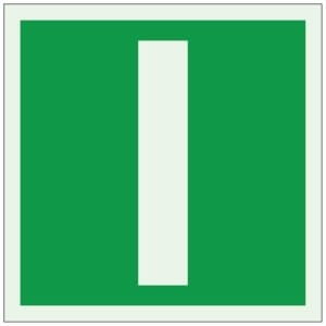 Kirjain I jälkivalaiseva opaste