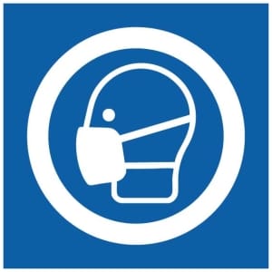 Kasvomaski symboli kyltti