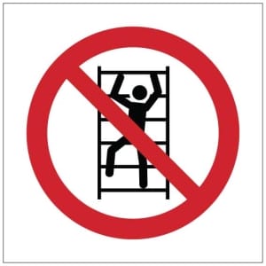 Kiipeäminen symboli kyltti