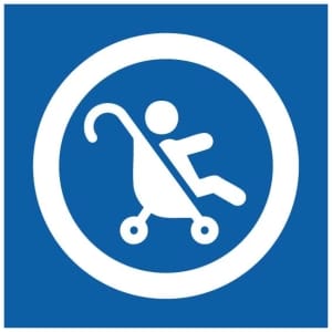 Lastenrattaat symboli kyltti