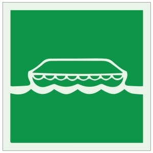 Pelastusvene 1 IMO jälkivalaiseva opaste