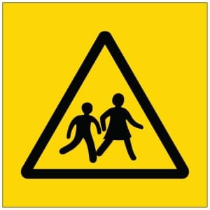 Varo lapsia symboli kyltti