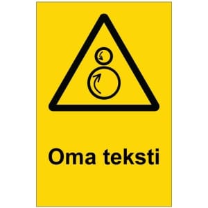Varo nielua kyltti omalla tekstillä