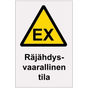 EX Räjähdysvaarallinen tila heijastava kilpi