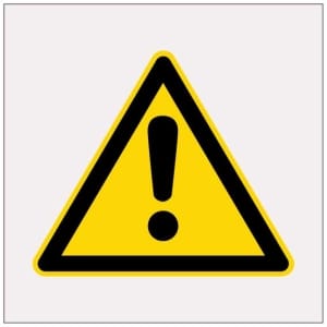 Heijastava varoitussymboli kilpi