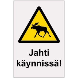 Jahti käynnissä heijastava kilpi