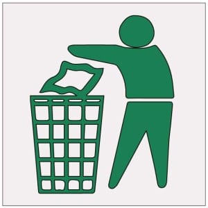 Roskat neliö heijastava kilpi