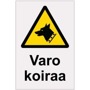 Varo koiraa heijastava kilpi