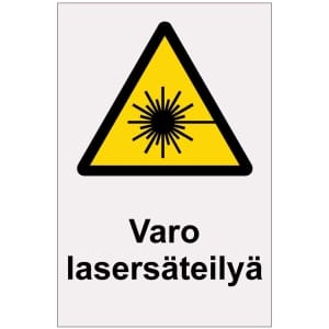 Varo lasersäteilyä heijastava kilpi