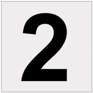 Heijastava numero 2 kyltti