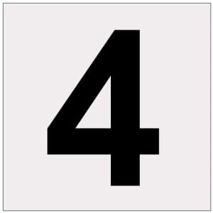 Heijastava numero 4 kyltti