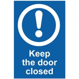 Keep the door closed kyltti