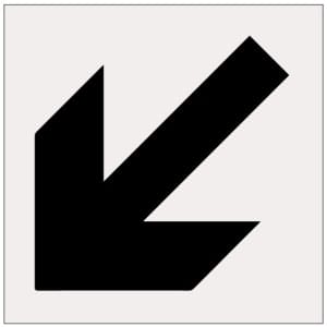 Suuntanuoli alaviisto heijastava kyltti