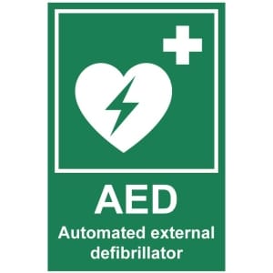 AED defibrillator kyltti