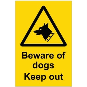 Beware of dogs kyltti