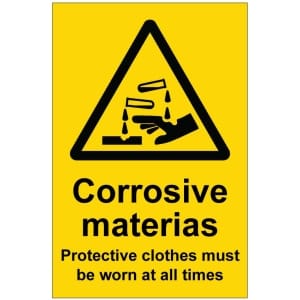 Corrosive materials - Protective clothes kyltti
