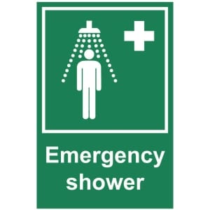 Emergency shower kyltti