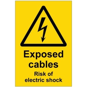 Exposed cables kyltti