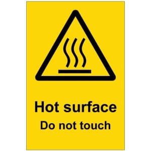 Hot surface Do not touch kyltti