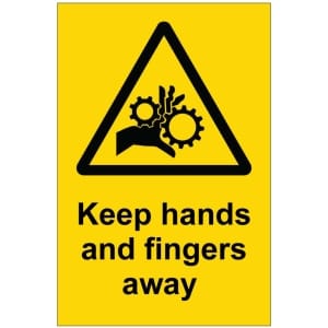 Keep hands ands fingers away kyltti