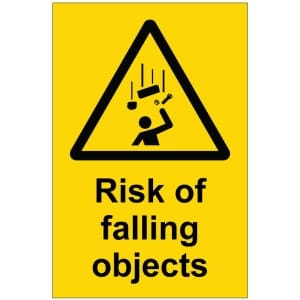 Risk of falling objects kyltti