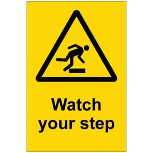 Watch your step kyltti