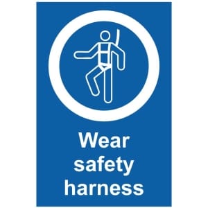 Wear safety harness (b) kyltti