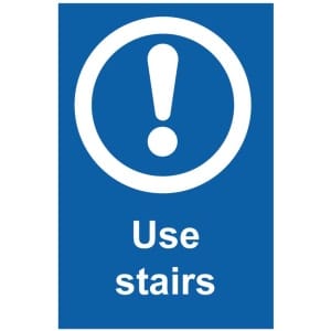 Use stairs kyltti