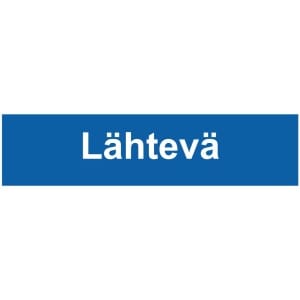 Lähtevä kyltti