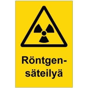 Röntgensäteilyä kyltti