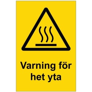 Varning för het yta kyltti