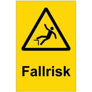 Fallrisk kyltti