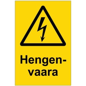 Hengenvaara magneettinen sähköalan merkki