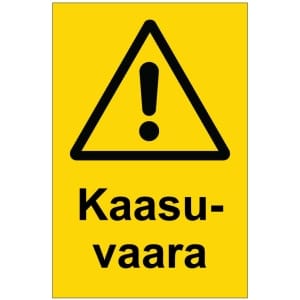 Kaasuvaara magneettinen varoitusmerkki