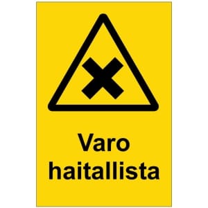 Varo haitallista magneettinen varroitusmerkki