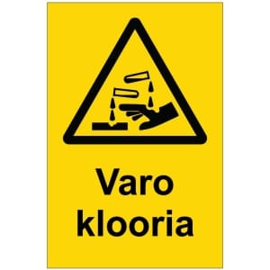 Varo klooria magneettinen varoitusmerkki