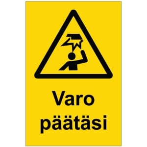 Varo päätäsi magneettinen varoitusmerkki
