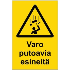 Varo putoavia esineitä magneettinen varoitusmerkki