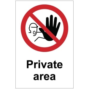 Private area (b) kyltti