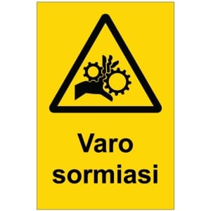 Varo sormiasi magneettinen varoitusmerkki