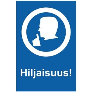 Hiljaisuus magneettinen ohjemerkki