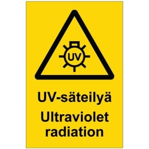 UV-säteilyä Ultraviolet radiation kilpi