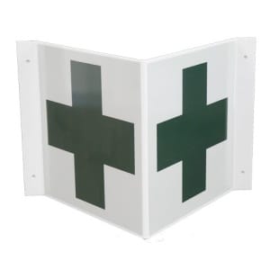 Ensiapu V-kilpipohjalla 2-puol. heijastava-0