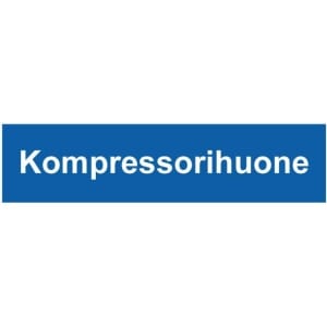 Kompressorihuone kyltti