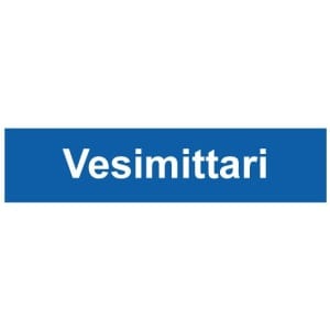 Vesimittari kyltti