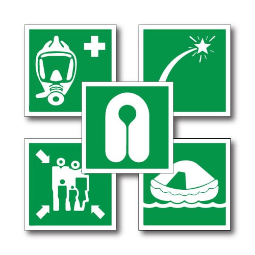 Jälkivalaisevat IMO kyltit